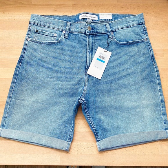 Calvin Klein Other - NWT Calvin Klein Straight Rolled Hem Denim Shorts